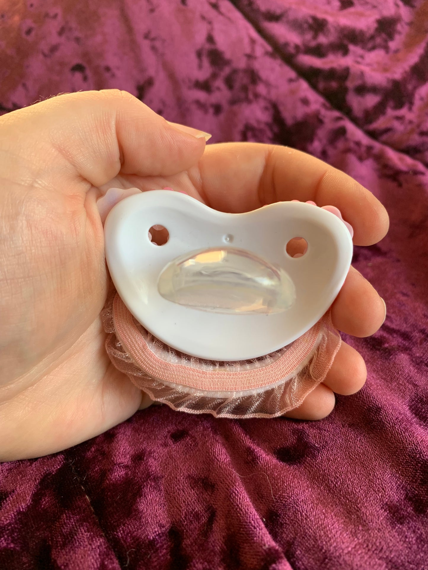 Pink Kitten Adult Pacifier