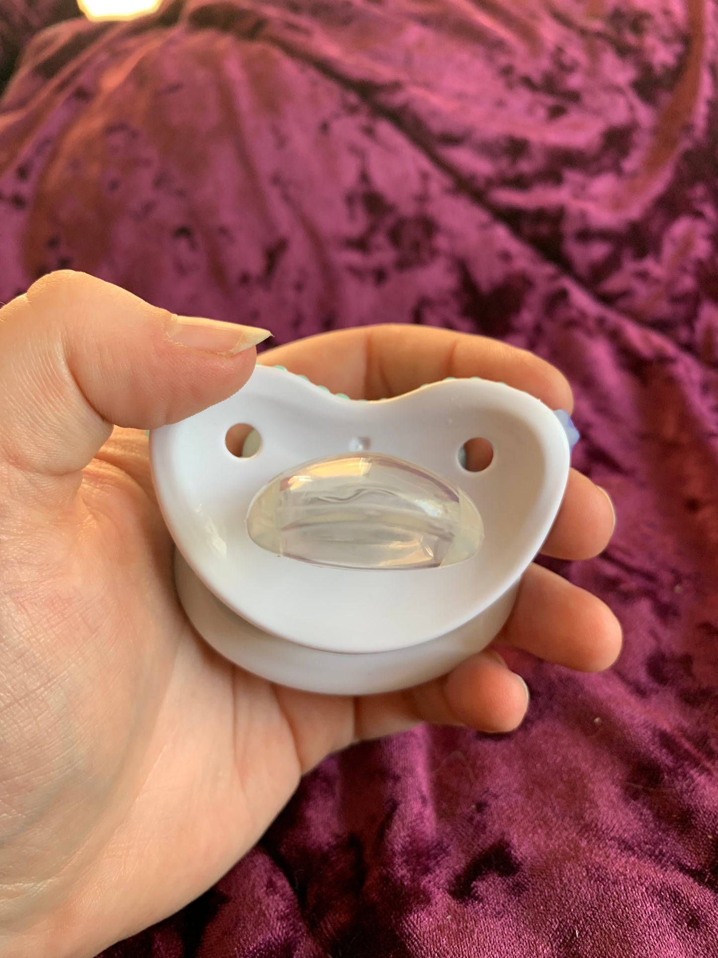 Blue Puppy Adult Pacifier