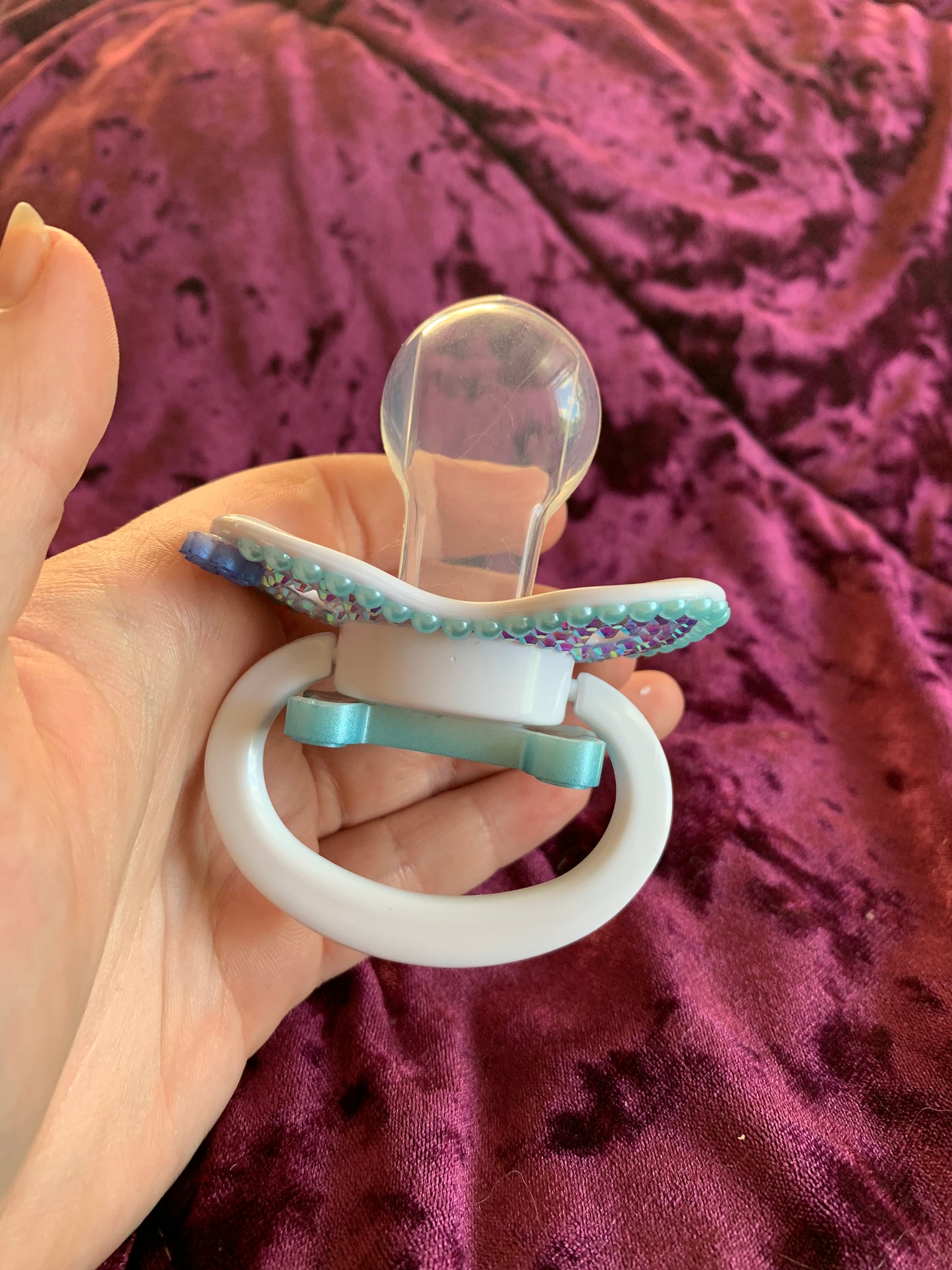 Blue Puppy Adult Pacifier