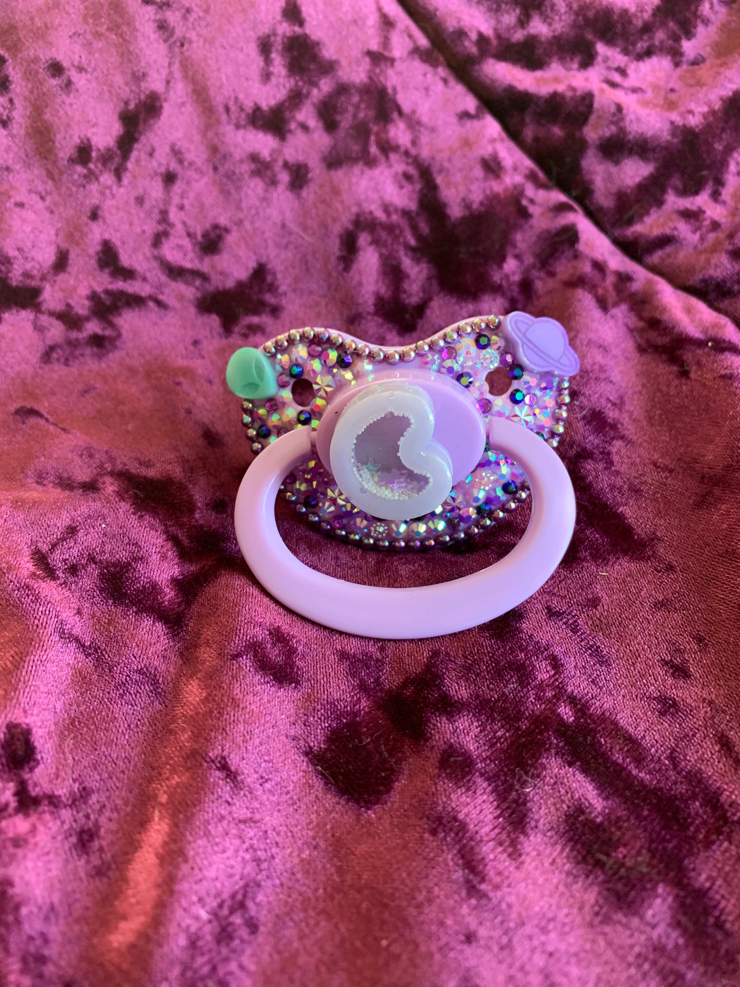 Purple Space Themed Adult Pacifier