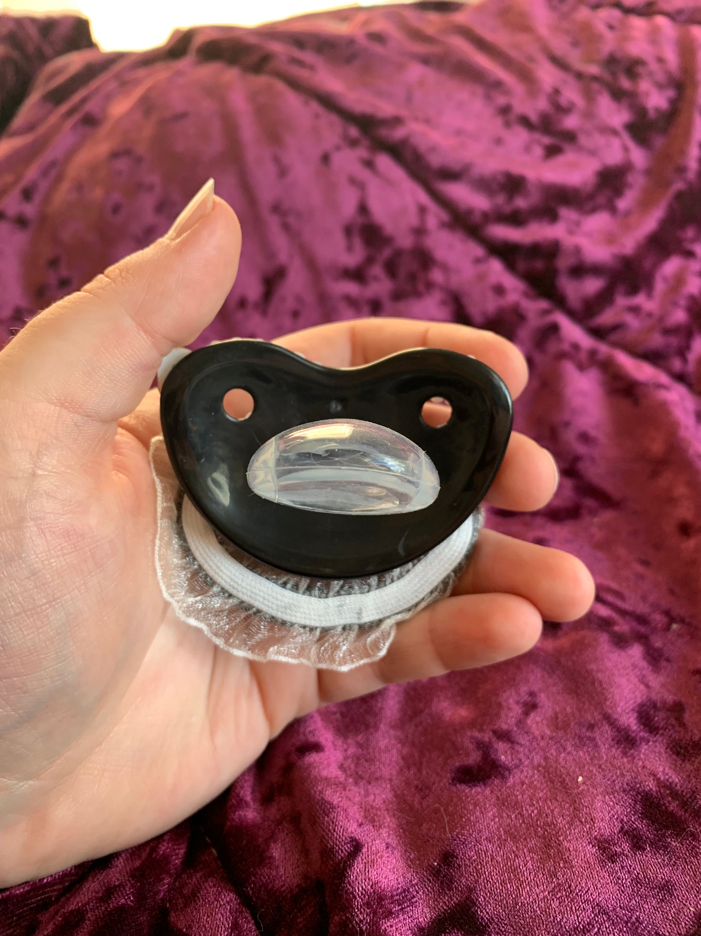 White Mushroom Adult Pacifier