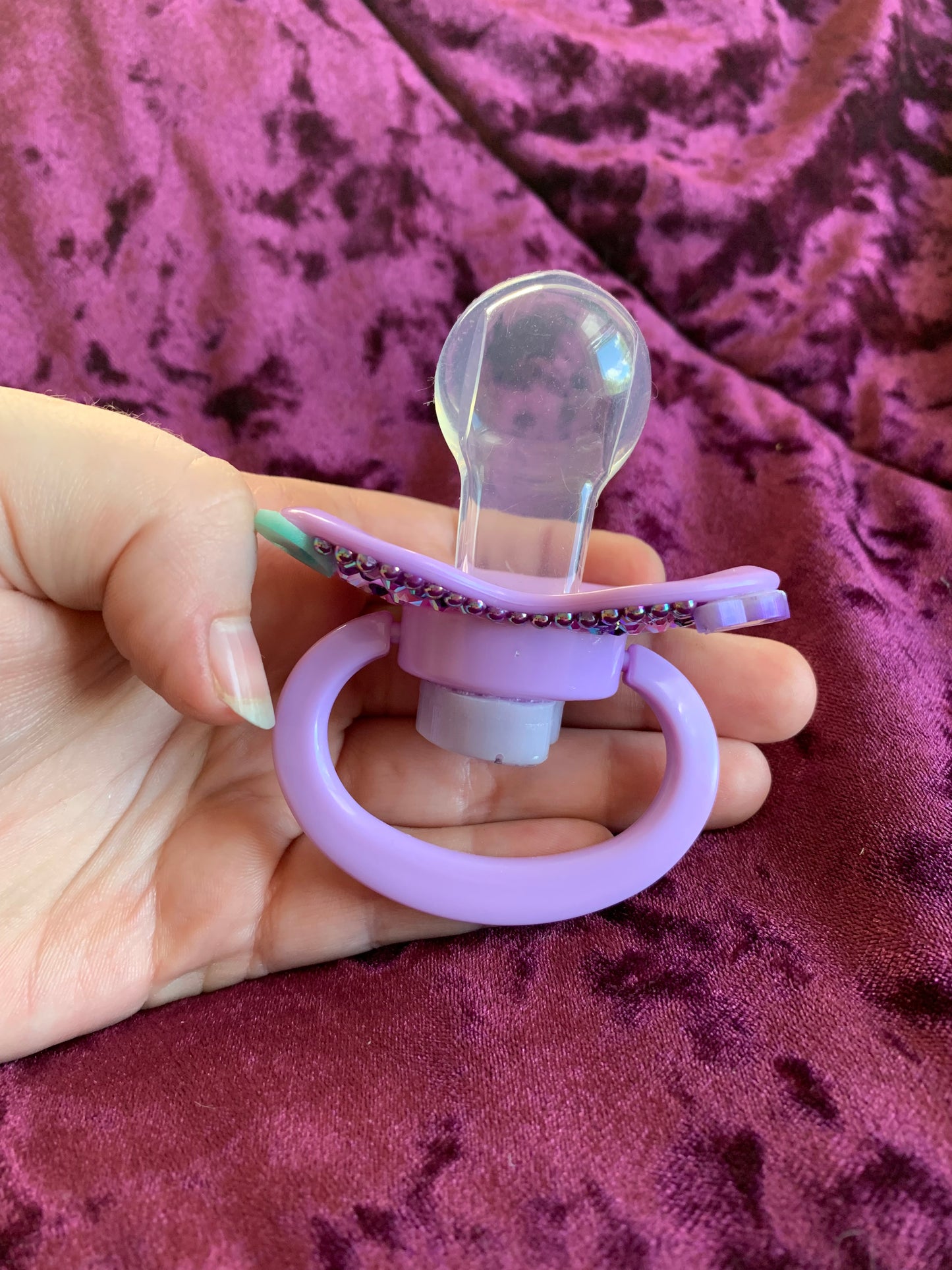 Purple Space Themed Adult Pacifier