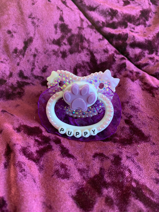 Purple Puppy Adult Pacifier