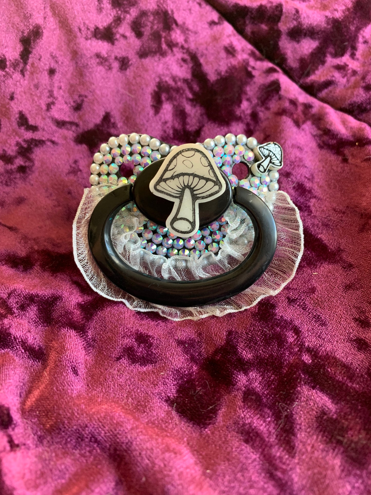 White Mushroom Adult Pacifier