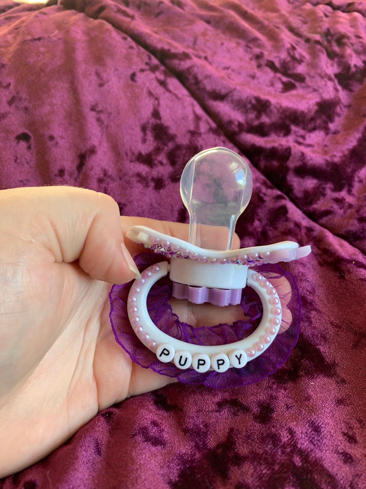 Purple Puppy Adult Pacifier