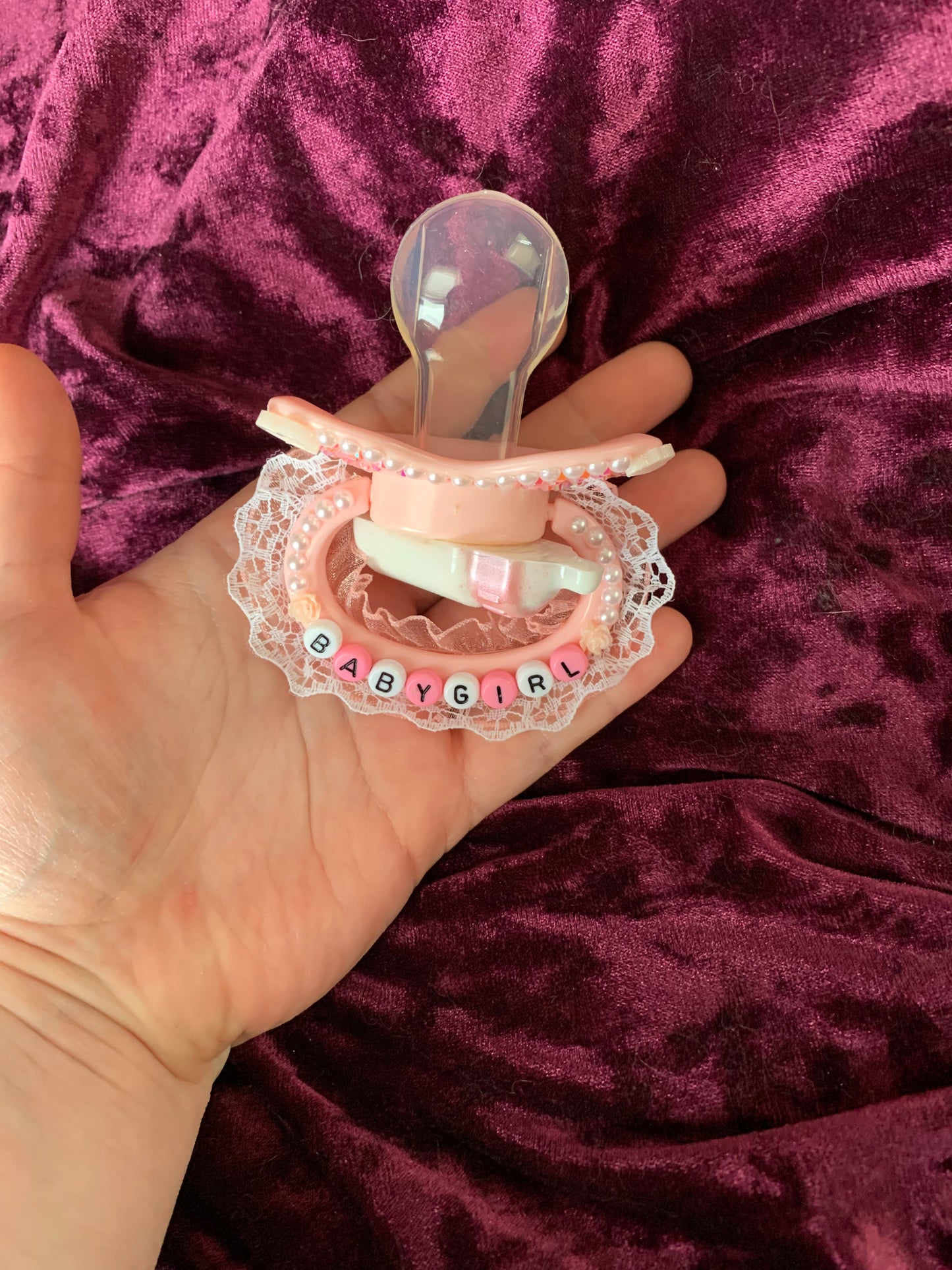 Babygirl Deco Adult Pacifier