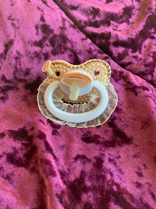 Brown Mushroom Adult Pacifier